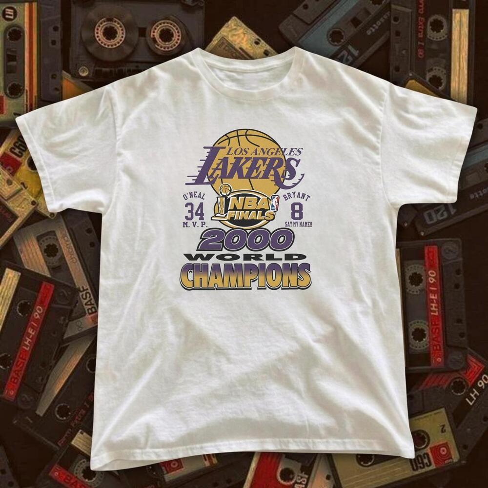 2000 Nba Finals Lakers White T-Shirt